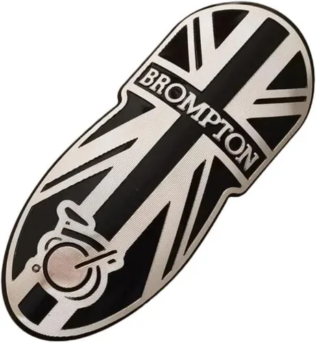 Vista 9 de Brom-ptons - Calcomanías de aluminio para cabeza de bicicleta, calcomanías para BMX, marco frontal de bicicleta, accesorios de ciclismo de vapor