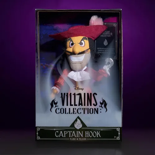 Vista 5 de Disney Villains Collection: Muñeco de felpa de Capitán Garfio de 13 pulgadas, muñeco coleccionable para niños a partir de 3 años, juguetes de Disney