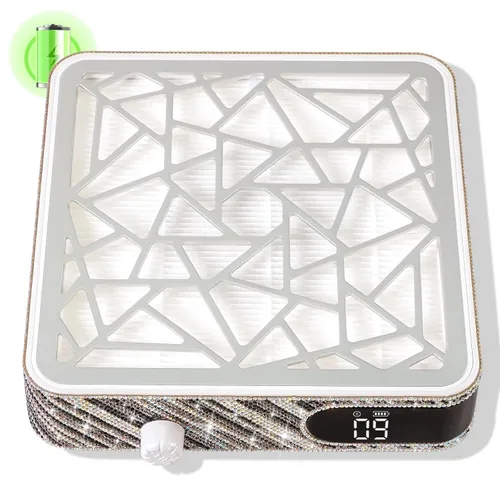 Vista 9 de Colector de polvo de uñas, extractor de vacío inalámbrico de 4000 RPM