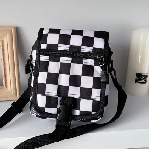 Vista 7 de Pequeña bolsa cruzada para hombre, con solapa, bolsa de mensajero para mujer