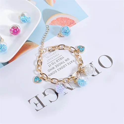Vista 5 de 10 unids/lote de 0.630 in transparente bola de cristal encantos estrella lentejuelas colgantes para DIY pendientes collar joyería fabricación