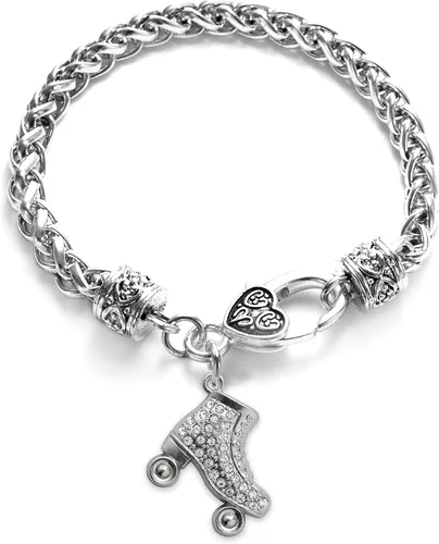 Vista 76 de Inspired Silver - Pulsera de plata con dije personalizado y circonitas cúbicas.