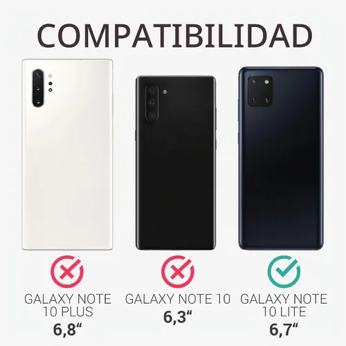 Vista 5 de kwmobile Funda compatible con Samsung Galaxy Note 10 Lite - Funda protectora de silicona TPU suave y delgada - Pizarra oscura Dark Slate