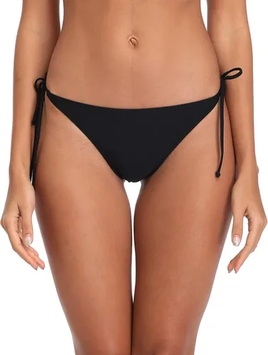 Vista 6 de Relleciga - Tanga de baño tipo bikini para mujer con amarres laterales