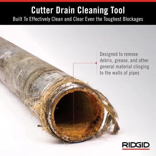 Vista 7 de RIDGID Paquete de máquina de limpieza de drenaje K-400 con cortador T-232 y accesorios