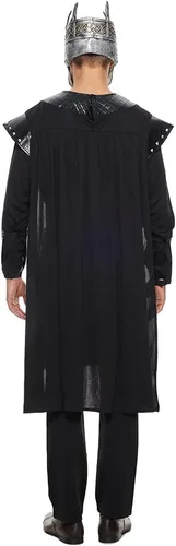 Vista 6 de EraSpooky Disfraz de esqueleto de rey para hombre, disfraz de caballero oscuro para Halloween