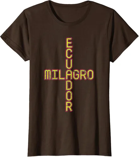 Vista 14 de Milagro Ecuador Travel, Orgullo, Bandera de Ecuador, Camiseta Milagro, Negro
