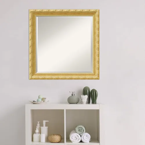Vista 6 de Amanti Art Bathroom Mirror for Over Sink, Vanity Mirror, Wood Frame, Hangs Horizonally and Vertically, Bathroom Wall Decor, Beveled Edge
