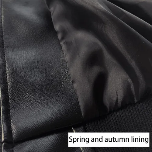 Vista 8 de Chaquetas de abrigo para niños, chaqueta de piel sintética para niños, abrigo con cremallera de piel sintética para niños