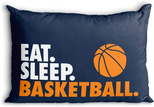 Vista 2 de ChalkTalkSPORTS - Funda de almohada con textura de baloncesto Funda de almohada de baloncesto para decoración