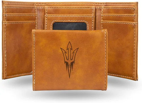 Vista 79 de NCAA Rico Industries - Billetera triple grabada con láser, con grabado láser, accesorio para hombre