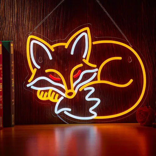 Vista 7 de Letrero de neón con texto en inglés "I Choose Violence Duck - Pistola de ganso con luz LED AK 47, decoración con USB, regulables, para pub, tienda