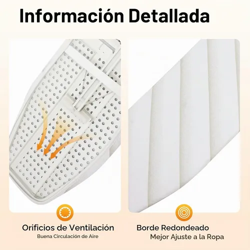Vista 6 de Tabla de planchar de pared que ahorra espacio, tabla de planchar con mecanismo de giro, estilo giratorio blanco, solapa de rotación de 180°, tabla