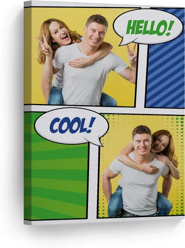 Vista 41 de Smile Art Design Impresión en lienzo personalizada: arte de pared con fotos personalizadas, hecho a pedido en Estados Unidos, lienzo premium