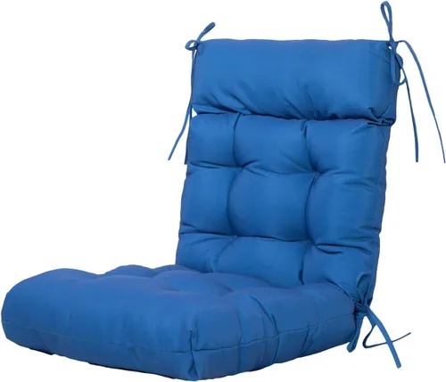 Vista 14 de ARTPLAN Cojín para Silla de Exterior Adirondack, Cojín de Patio para Todo Clima, Almohada Acolchada de Mimbre para Muebles de Patio, Gris