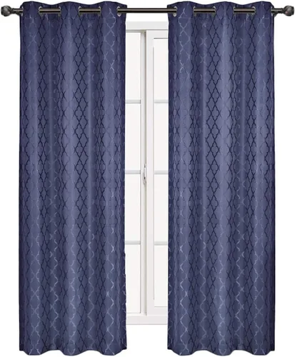 Vista 15 de Panel de cortina para oscurecimiento de ventana, con arandela, en tejido jacquard, paneles en par, juego de 2 paneles de Willow Jacquard