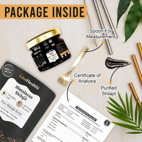 Vista 8 de Resina Shilajit pura del Himalaya – 75 porciones para refuerzo de energía y apoyo inmunológico – Shilajit orgánico contiene más de 85 minerales