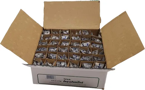 Vista 6 de 144 tubos de pasta dental con flúor anticaries Freshmint de 0.6 oz, tubo metálico, los tubos no tienen cajas individuales para ahorros adicionales