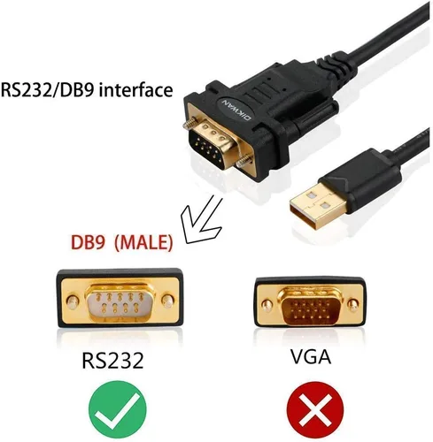 Vista 4 de Cable de consola USB a RJ45 y cable serie USB a DB9 para Windows 10, 8, 7, Vista, XP, 2000, Linux y Mac OS (6 pies)