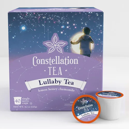 Vista 2 de Constellation Tea Cápsulas de té de canción de cuna de manzanilla y miel de limón compatibles con cafeteras K Cup incluyendo 2.0, 40