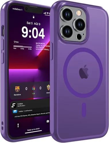 Vista 25 de WRJ Funda magnética mate para iPhone Air de 6.5 pulgadas, [compatible con Magsafe] [protección contra caídas de grado militar], delgada Negro