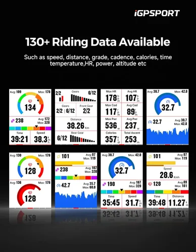 Vista 5 de iGPSPORT BSC300T Ordenador de bicicleta inalámbrico GPS, navegación GPS con pantalla táctil, mapas sin conexión, advertencia fuera de ruta