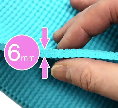 Vista 4 de VViViD Esterilla plegable de viaje para yoga y ejercicio, con bolsa de transporte a prueba de agua