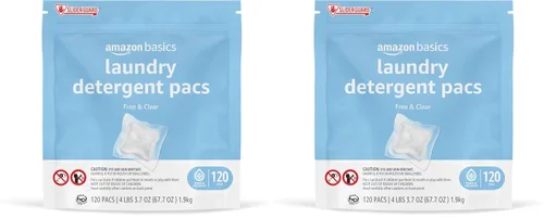Vista 8 de Amazon Basics - Cápsulas de detergente para ropa, aroma a lavanda, 120 unidades (Nuevo empaque)