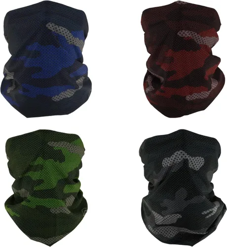 Vista 10 de 4 bandanas multiusos para mujeres y hombres