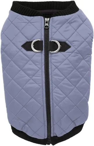 Vista 15 de Gooby – Chaleco de moda para perro, chaqueta negra, talla XS – cálido chaleco bomber con cremallera y doble anillo en D para correa – suéter