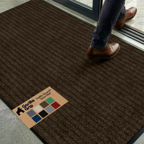 Vista 41 de GORILLA GRIP Traffic Guard - Tapete resistente para interiores y exteriores Negro