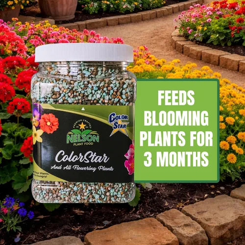 Vista 3 de Nelson Plant Food s ColorStar Fertilizante para plantas de interior y exterior – Alimento vegetal denso en nutrientes para aumentar