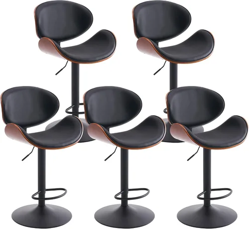 Vista 21 de Kidol & Shellder Taburetes de bar individuales grandes con respaldo de 21 pulgadas, sillas de bar modernas giratorias de altura ajustable, taburetes