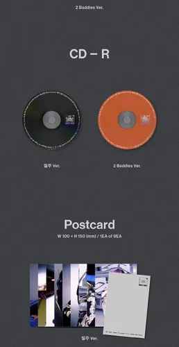 Vista 4 de NCT 127 - Juego de portada de 2 Baddies 4to álbum Photobook Versión 2 Juego de portada CD+1p póster plegable en paquete+folleto+1p postal+1ea