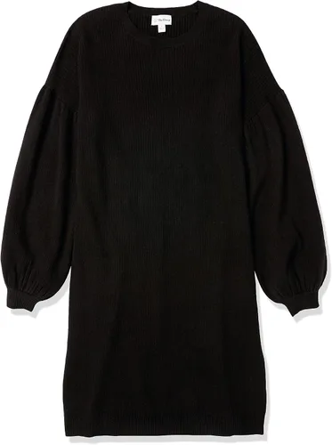 Vista 6 de The Drop Aiko - Vestido tipo suéter de manga abullonada para mujer