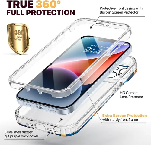 Vista 319 de DIACLARA - Funda transparente compatible con iPhone XR 6.1 pulgadas 2018