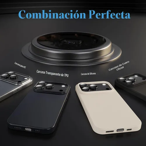 Vista 6 de YWXTW Protector de lente de cámara para iPhone 17 Pro/iPhone 17 Pro Max, [bandeja de instalación de 1 paso] Protector de pantalla de vidrio