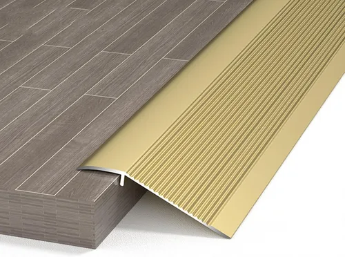 Vista 8 de Tira de transición de piso, tiras de transición de aluminio para puerta, transición de suelo adhesivo de 35.4 pulgadas, para borde de puerta