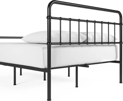Vista 7 de Zinus Florence - Base de cama con plataforma de metal, base de colchón, no necesita somier, fácil montaje, color negro, tamaño matrimonial