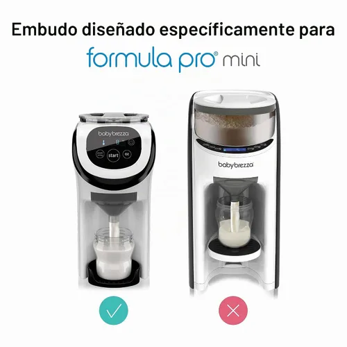 Vista 3 de Baby Brezza Formula Pro Mini - Embudo y cubierta de repuesto, color gris