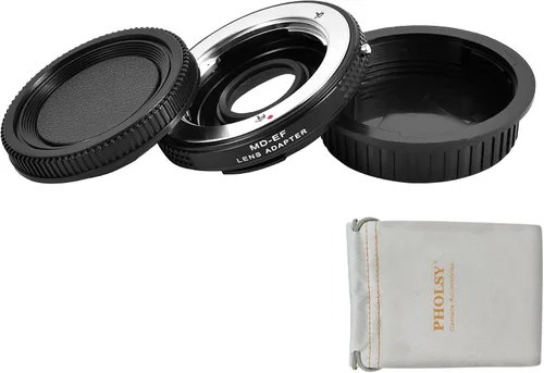Vista 12 de PHOLSY - Adaptador de montaje de lente compatible con lente Nikon F a cámara Canon EF
