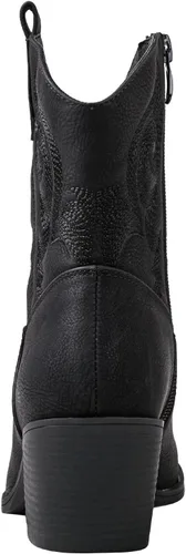 Vista 5 de GLOBALWIN Women's The Western Wear Fashion Cowboy Cowgirl Free Birds Country Concert Disco Outfits Low Heel Walking Boots For Ladies