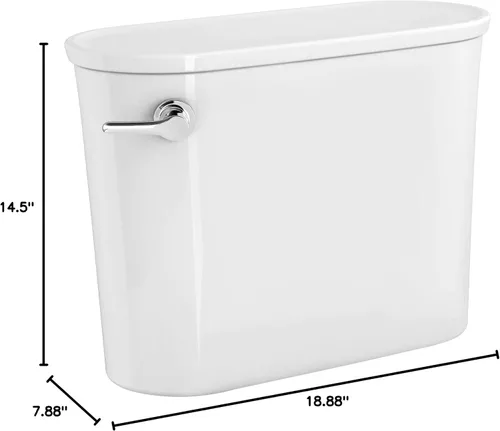 Vista 5 de American Standard 4162A104.020 Studio S 1.28 gpf/4.8 Lpf Tanque rugoso de 12 pulgadas, blanco