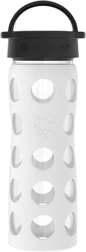 Vista 18 de Lifefactory Botella de agua de vidrio sin BPA de 12 onzas con tapa clásica y funda protectora de silicona, Marigold Caléndula