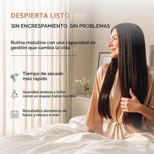 Vista 5 de Tratamiento para cabello con keratina, sin formaldehído, con Inverto, incluye máscara, 4 oz fl