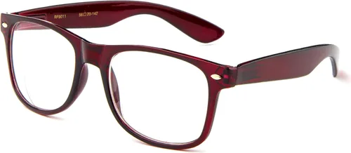 Vista 8 de Gafas de lectura de marco grande para hombres y mujeres, cómodos y elegantes anteojos de lectura simples Paquete de 3 - Azul con 1 cordón