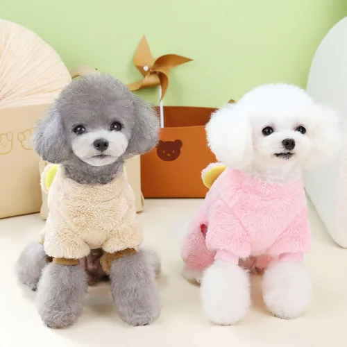 Vista 5 de Suéter para perro, ropa para mascotas, overol de invierno para cachorros, ropa para perros pequeños, pijama de algodón para perros chihuahua
