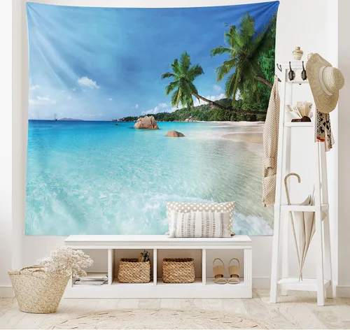 Vista 265 de Ambesonne Tapiz de arte afro, hombre negro fuerte con una corona de trazos impresión de pintura moderna, decoración de tela para colgar en la pared