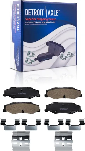 Vista 151 de Detroit Axle - Pastillas de Freno Delantero para Nissan Altima Maxima Sentra 350Z Cube Juke Versa INFINITI G35 I30 I35 Suzuki SX4 Crossover