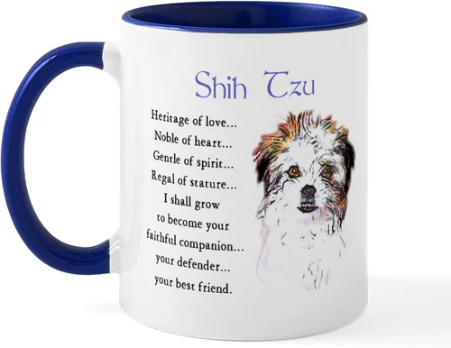 Vista 31 de CafePress Angel Shih Tzu In Clouds Taza de café de cerámica de 11 oz (11.0 fl oz)